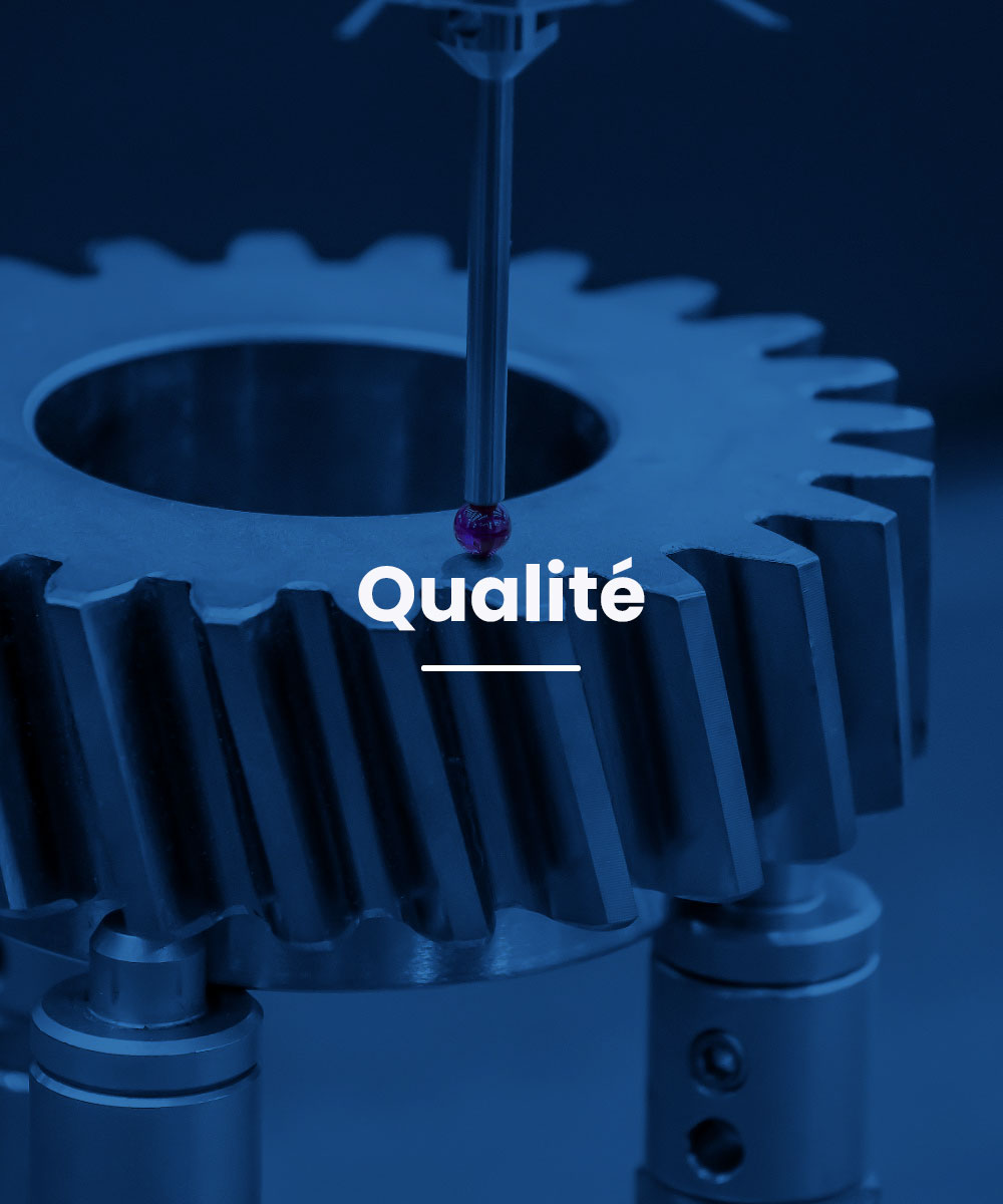 système mécanique symbolisant la valeur de qualité du groupe