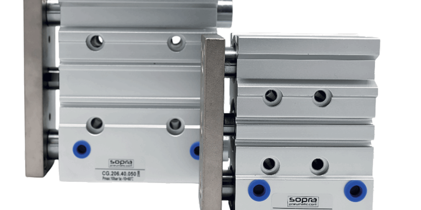 Vérins compacts guidés