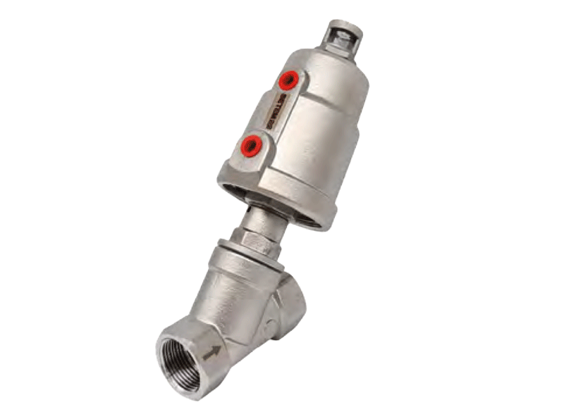 Vanne inox pneumatique pour les systèmes modulaires